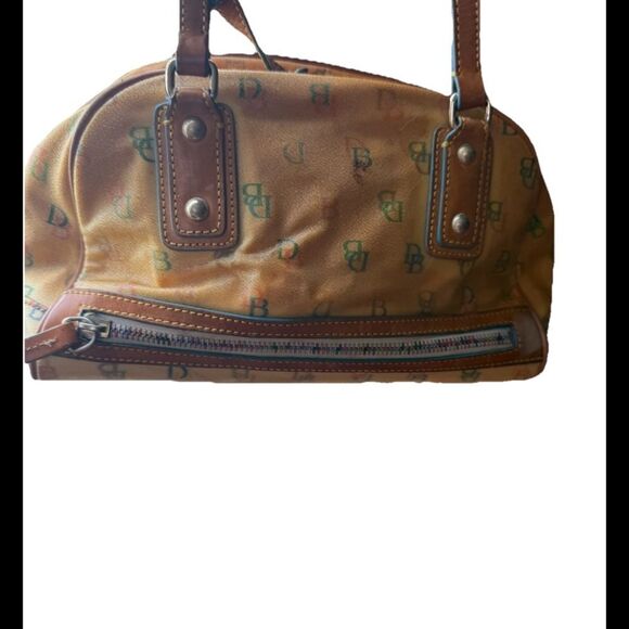 Dooney & Bourke Y2K Rainbow Signature Logo Monogram Satchel (yellowing PVC) - Picture 5 of 10